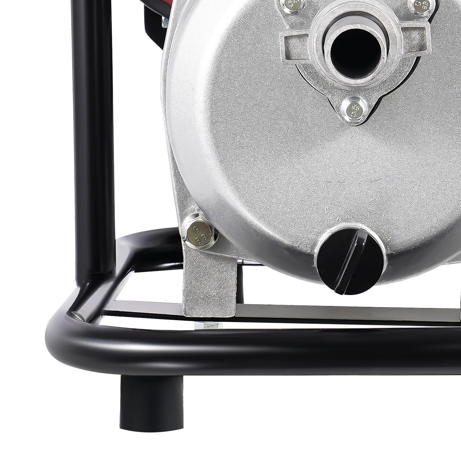 Bomba de Agua de Gasolina Estabeter, 4 Tiempos, 38 cc, 1200 W, Negro y Rojo, Moderno, Aleación de Aluminio, Hierro, ABS, Bomba de Motor de Gasolina, Portátil para Jardín
