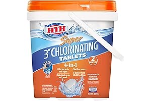 hth 3" Super Blue Sanitizer Shock Treatment Tablets - Swimming Pool &...