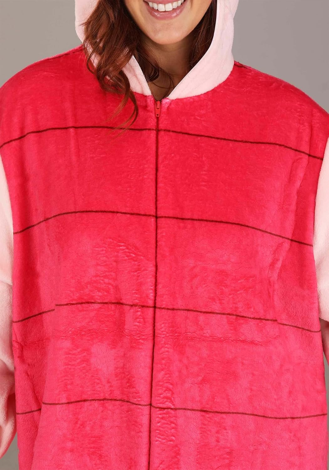 Disney Deluxe Adult Piglet Costume, Winnie the Pooh Piglet Hooded Onesie for Men and Women, Disney's Piglet Outfit Halloween - Image 6