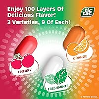 Vista 2 de Tic Tac Variety Pack Mega Box, Bulk 27 Packs, Cherry, Freshmints, Orange, Refreshing Fruity Mints, Classic, 17.14 oz
