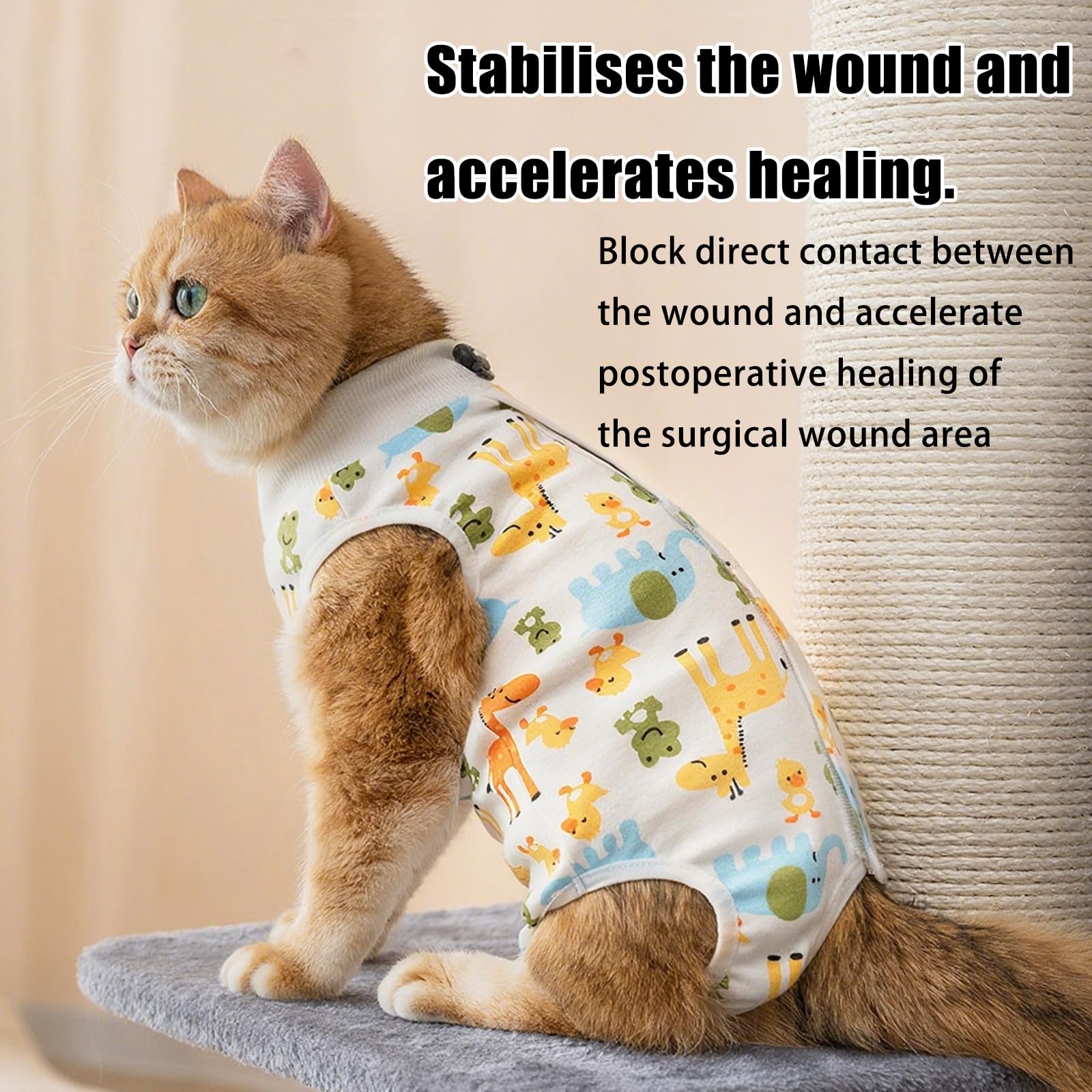 Cat Recovery Suit 2 Pack, Cat Vest after Surgery Female - Image 2