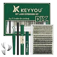 Vista 21 de Extensiones de racimos de pestañas 300 piezas, pestañas individuales 40D 0.07D rizado 11mm, para colocar en casa, bandeja grande de volumen