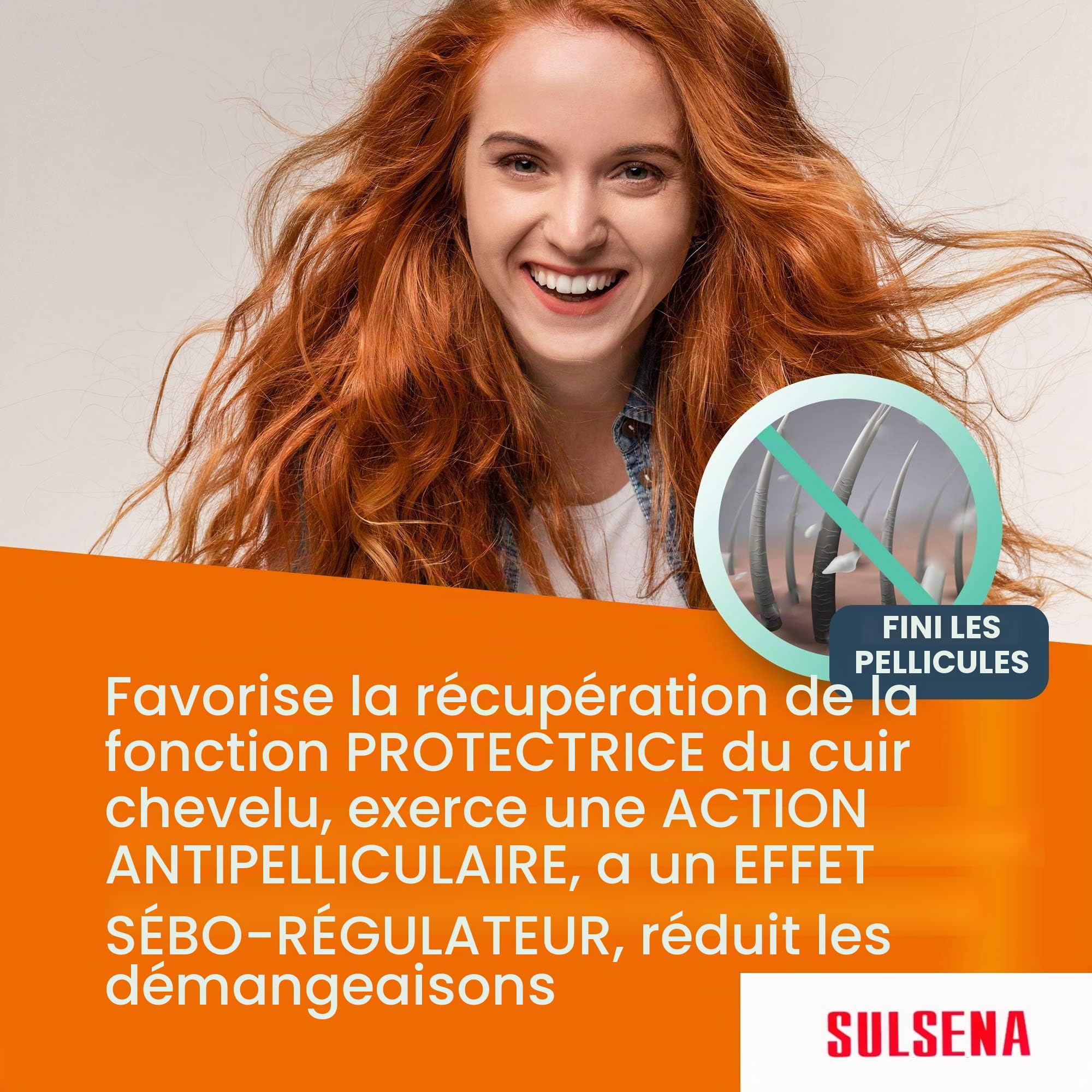 Shampoing Antipelliculaire SULSENA - Anti Pellicule Cheveux, Shampoing Sans Sulfate, Efficace Contre Pellicule et Démangeaisons, Pour Hommes et Femmes, Formule Active pour Fraîcheur Durable, Set