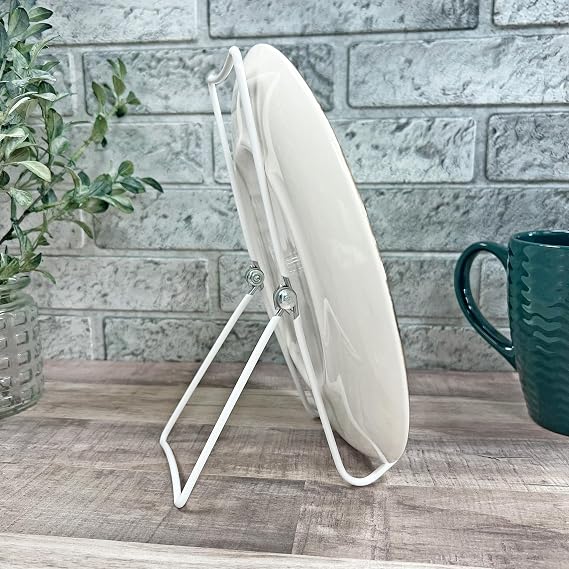 GIBSON HOLDERS 3A Adjustable White Wire Display Easel, 3.625 W x 4 D x 8.75 H