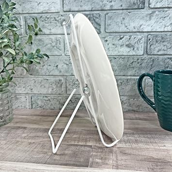 GIBSON HOLDERS 3A Adjustable White Wire Display Easel, 3.625 W x 4 D x 8.75 H