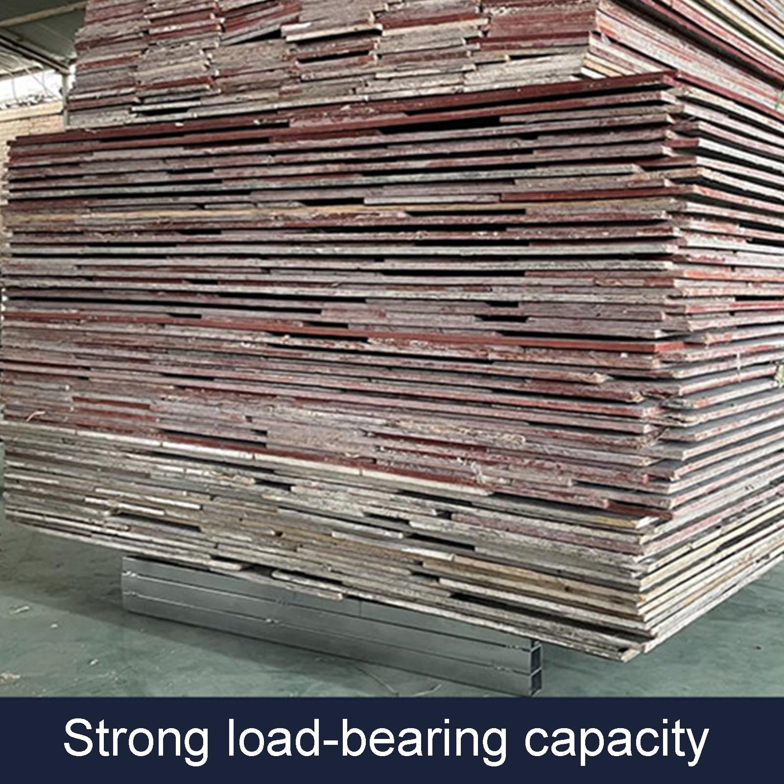 GOCHUSX Steel Pallet, Goods Storage Racks, Warehouse Floor Small Shelves, Strong Sturdy Steel Structure for Garage Warehouse Supermarket Basement Storage(100x80x14cm-3PCS)