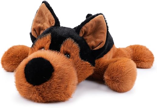 WEIGEDU Lying German Shepherd Stuffed Animal Plush Toy, 21.6 inch