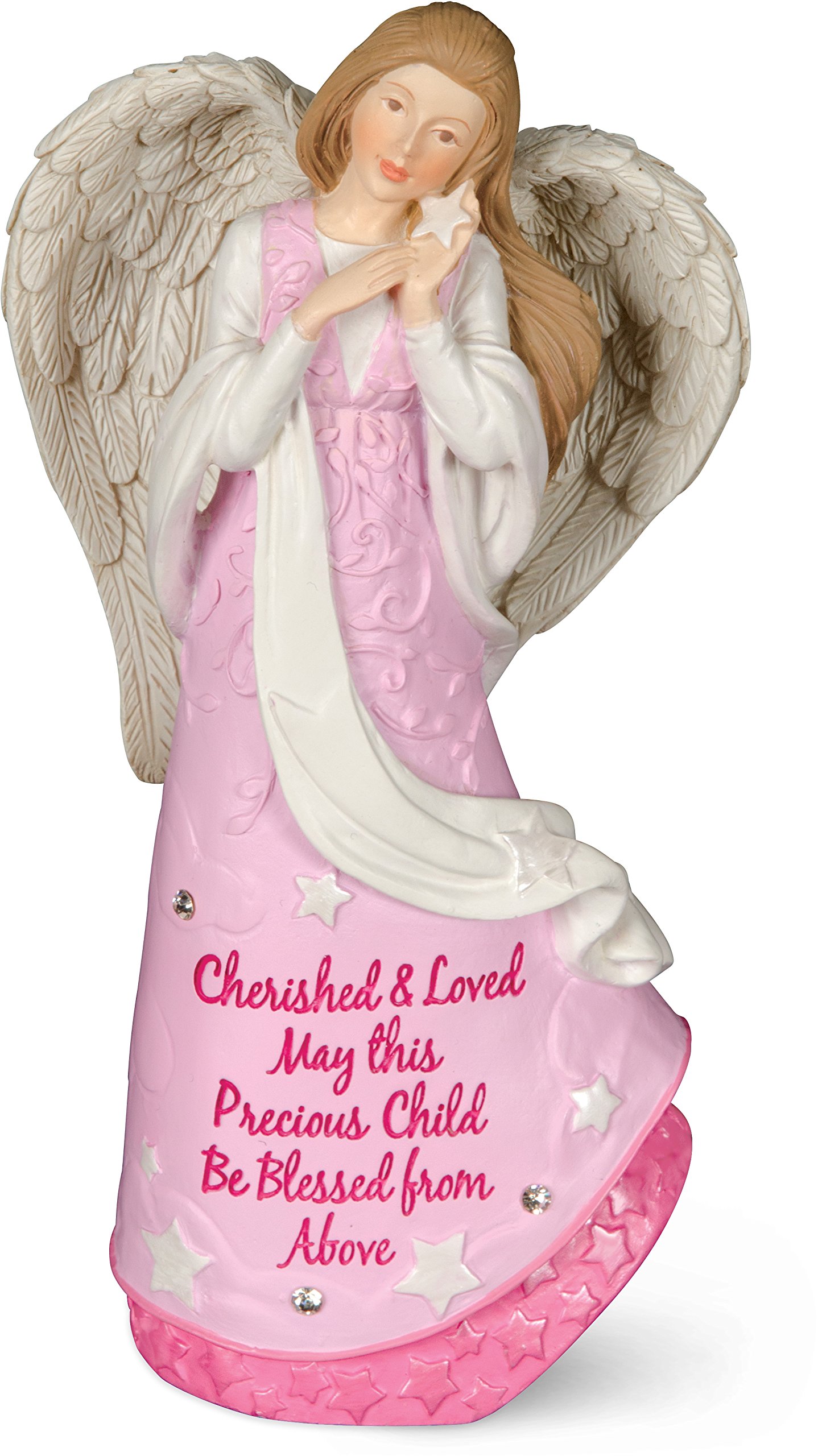 Amazon.co.jp: AngelStar 天使の祝福 十字架の置物 - 女の子用 高さ6-1
