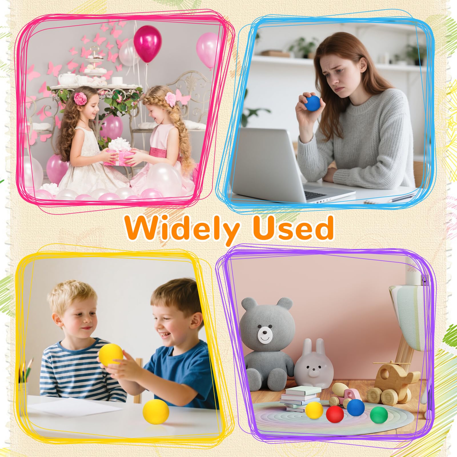 8 Schaumstoffbälle Für Kinder - 5 Cm EVA Softbälle Bunt