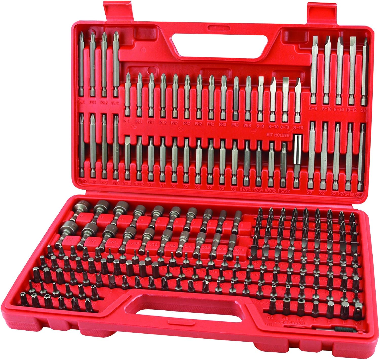 GreatNeck 70016 208 Piece Master Screwdriver Bit Set