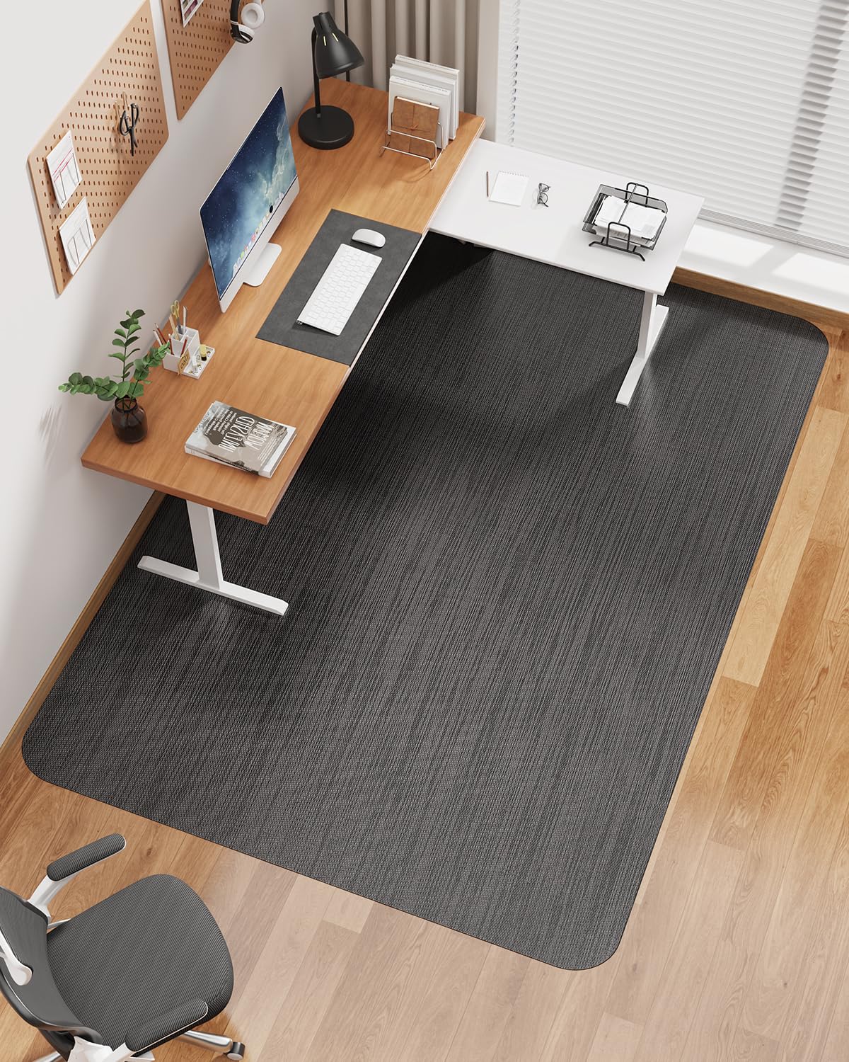 Blvornl Ultra Large Office Chair Mat for Hardwood Floor Rolling Chair Mat for Hard Wood Large Anti-Slip Hard