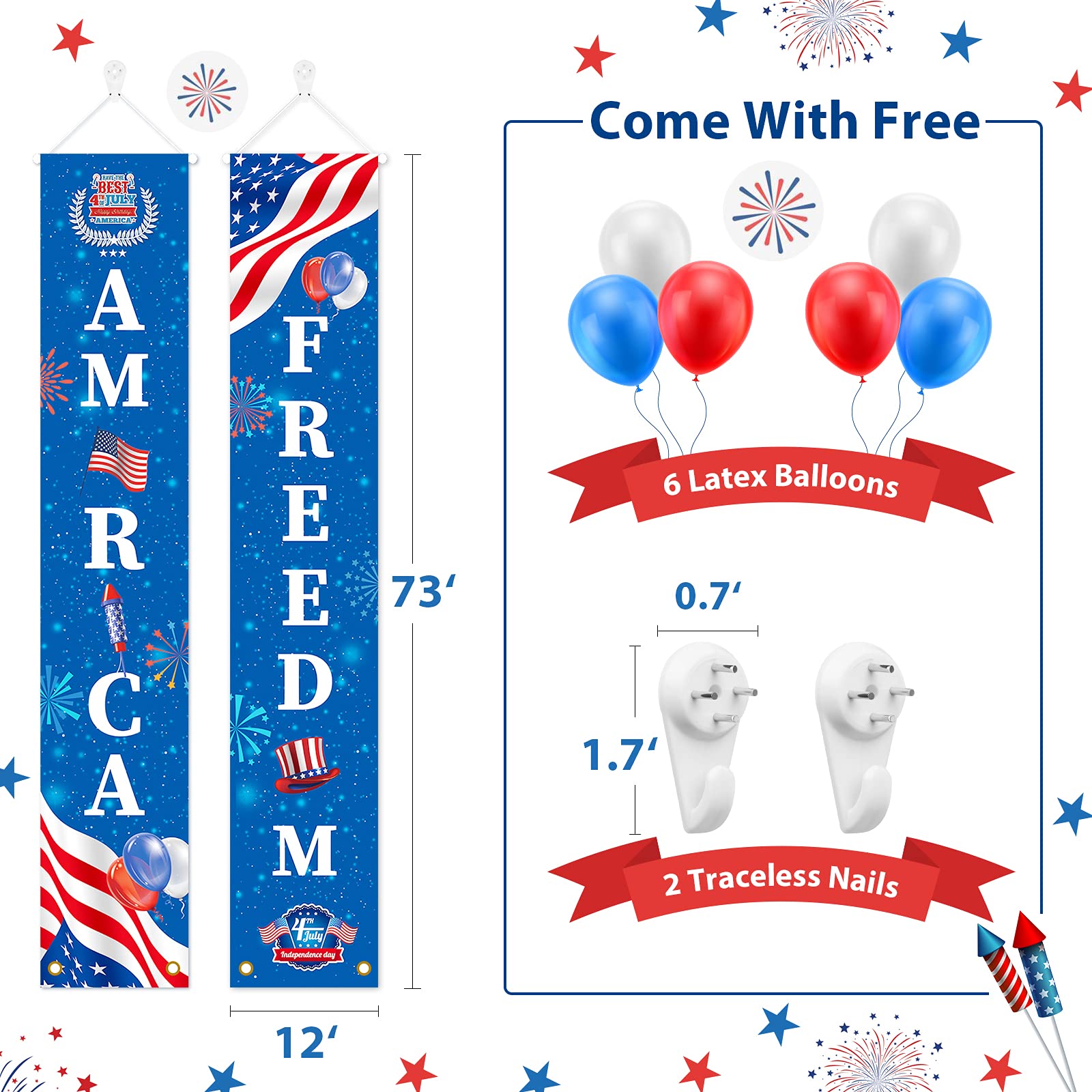 Snapklik.com : 4th Of July Patriotic Outdoor Decorations American Flag ...