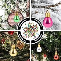 Vista 8 de Bolas de Navidad, 100 unidades, mini adornos de bolas, bolas para árbol de Navidad, bolas colgantes, bolas coloridas para árbol de Navidad, bola