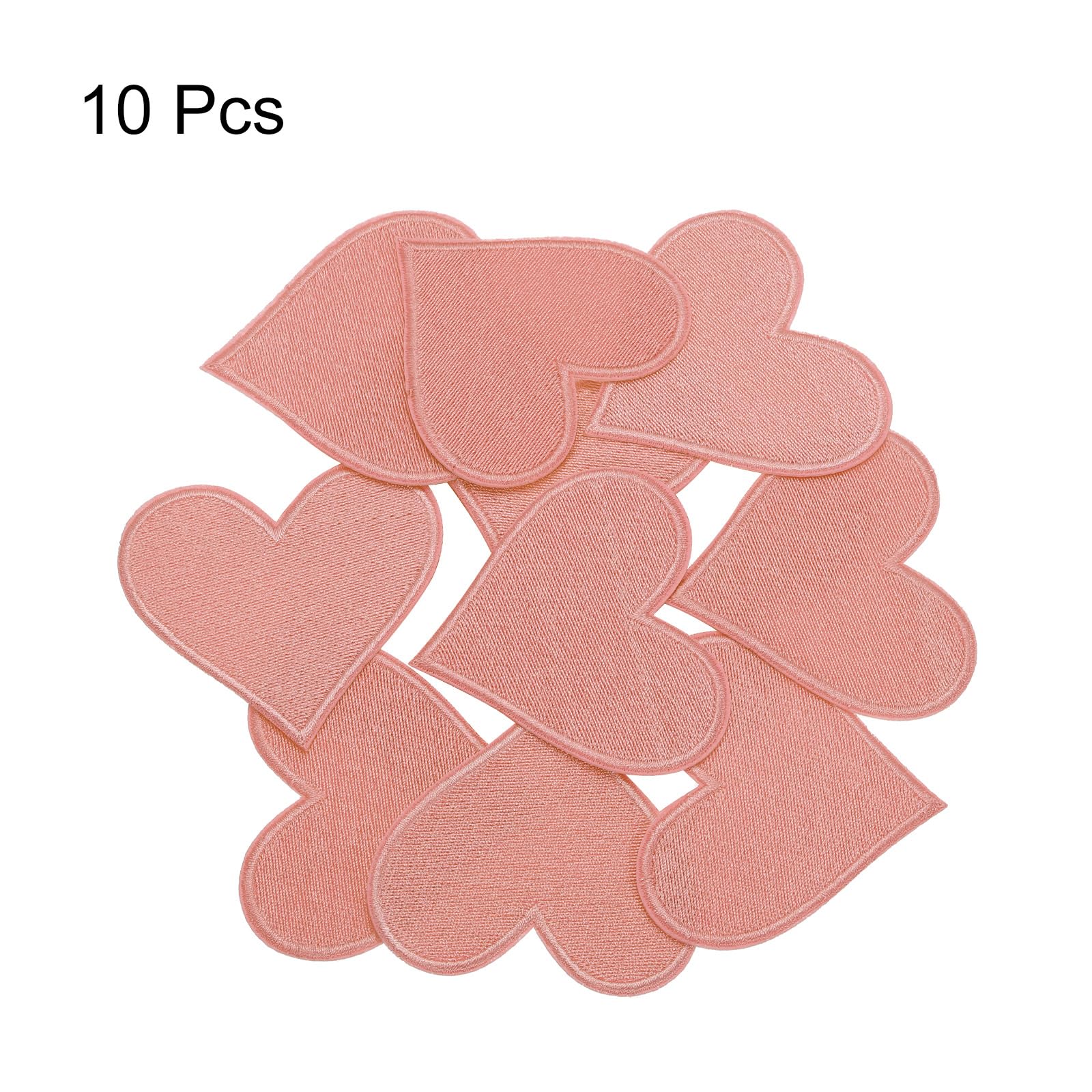 Lot De 10 Patchs Thermocollants Cœur Rouge Brodé – Appliques Amour à Coudre Ou Fer Pour Customiser Vêtements, Vestes, Chapeaux, Sacs & Accessoires