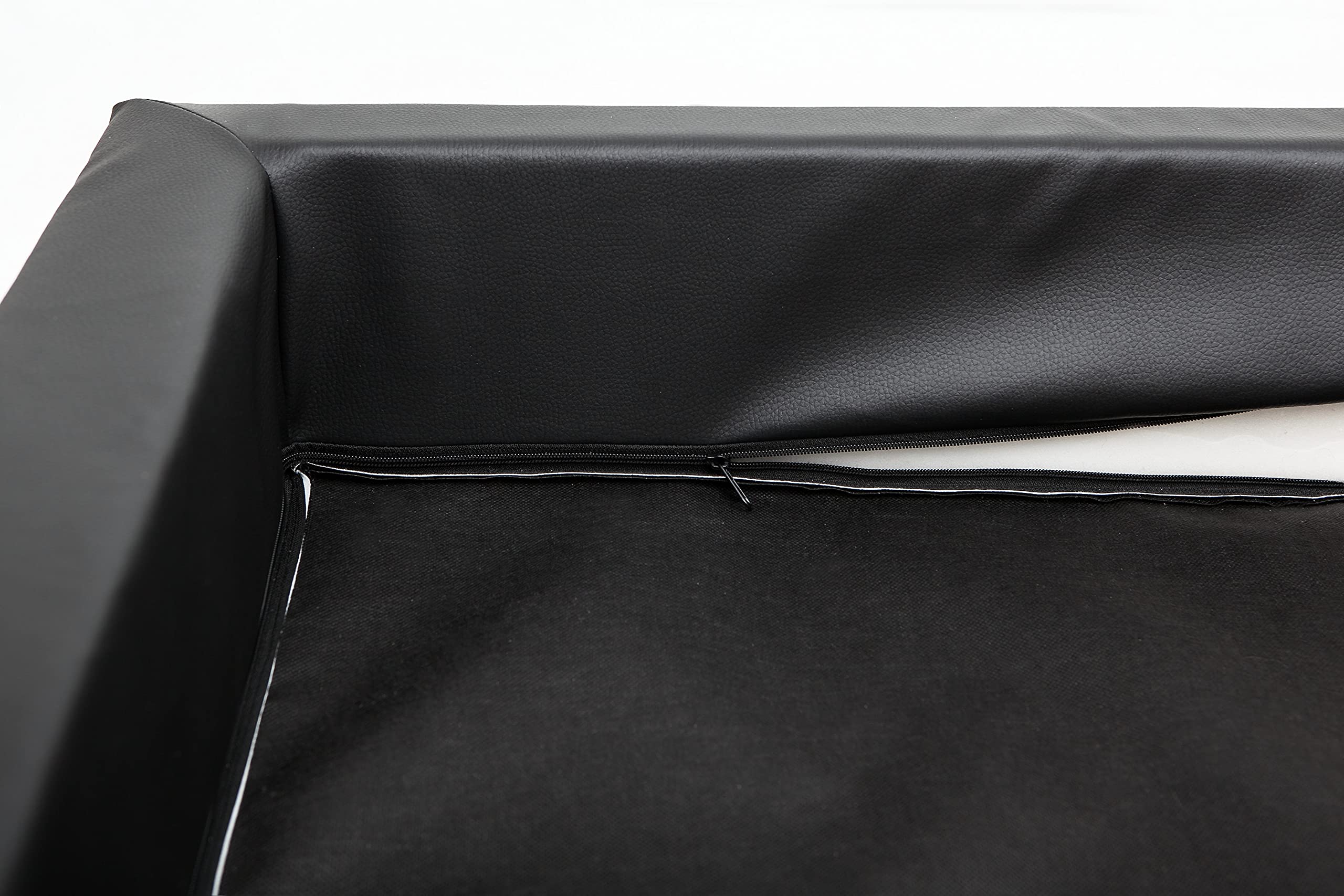 Cama Perro - Cuna para Perros para Dormir, con Funda de Cordura Extraíble (Lavable a 30°) - para Perros Pequeños y Grandes - Sofa para Perros - 93 x 62 cm - Negro
