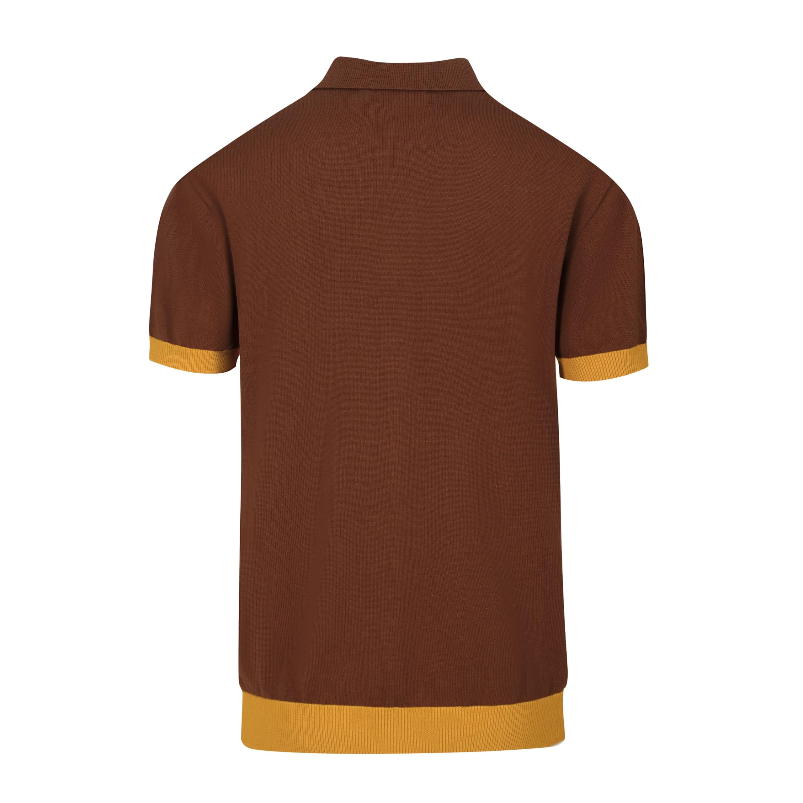OXKNIT luźna męska koszulka polo w stylu mody z lat 60. XX wieku, z guzikami, dzianinowa kurtka z dzianiny z krótkim rękawem, miękka, wygodna, dostępna w rozmiarze Big Tall