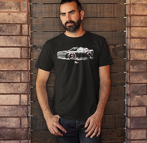 Vista 2 de Challenger Stylized Front Print, Challenger, camiseta Muscle Car, camiseta Challenger