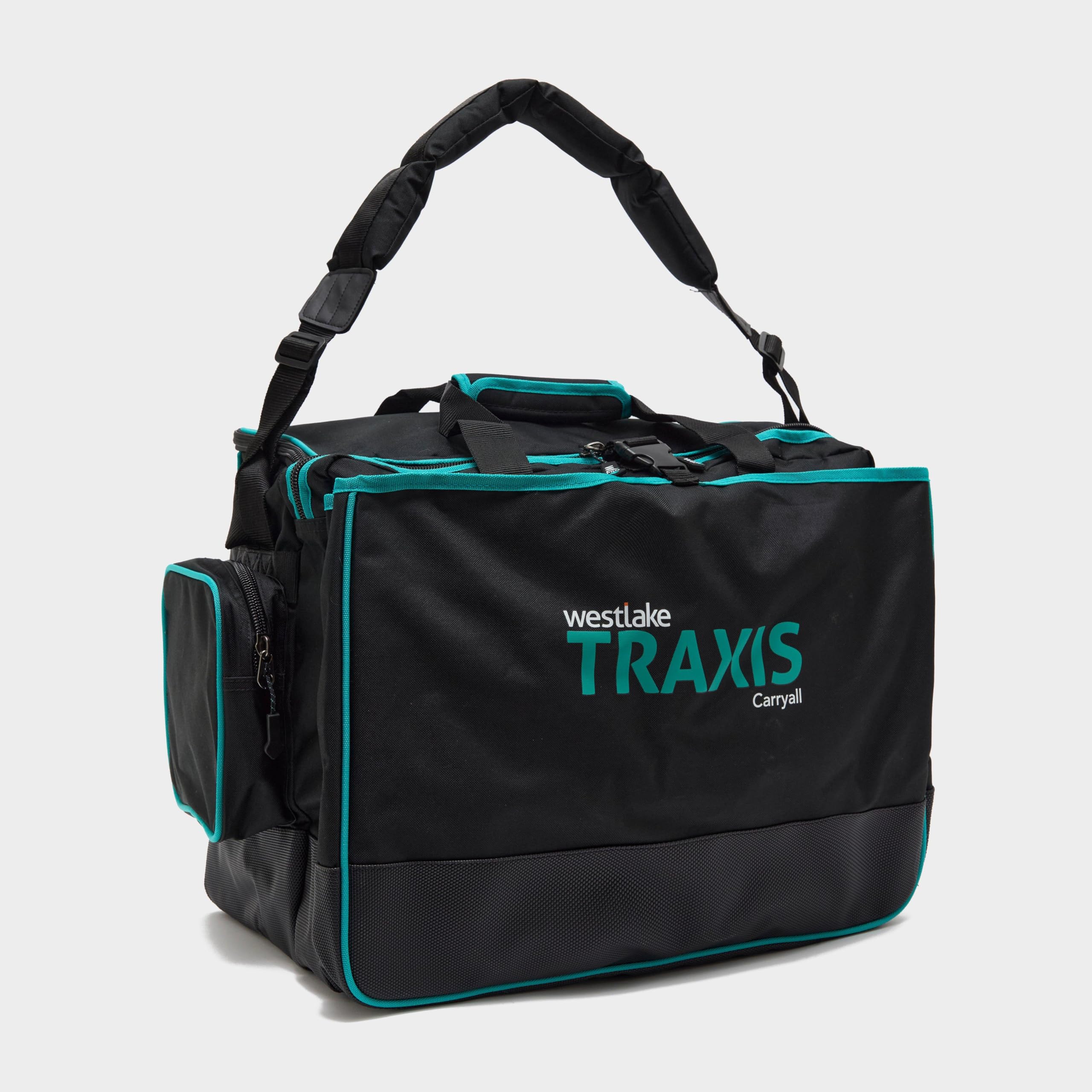 WESTLAKE Traxis Carryall with Waterproof Base, Heavy Duty Construction & Padded Shoulder, Large Bag for Fishing & Angling Equipment