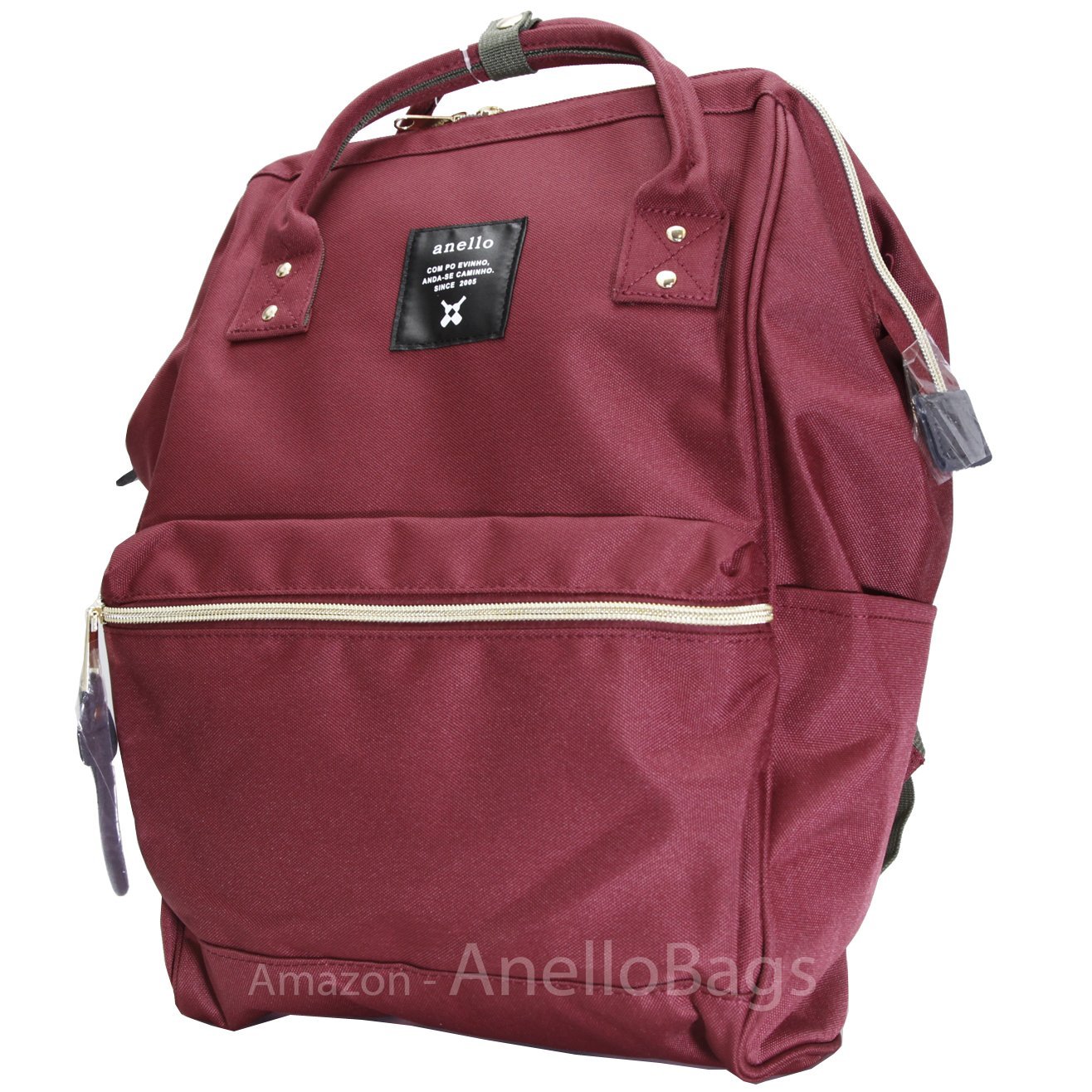 Buy Japan Anello Backpack Unisex LARGE RED WINE Rucksack Waterproof