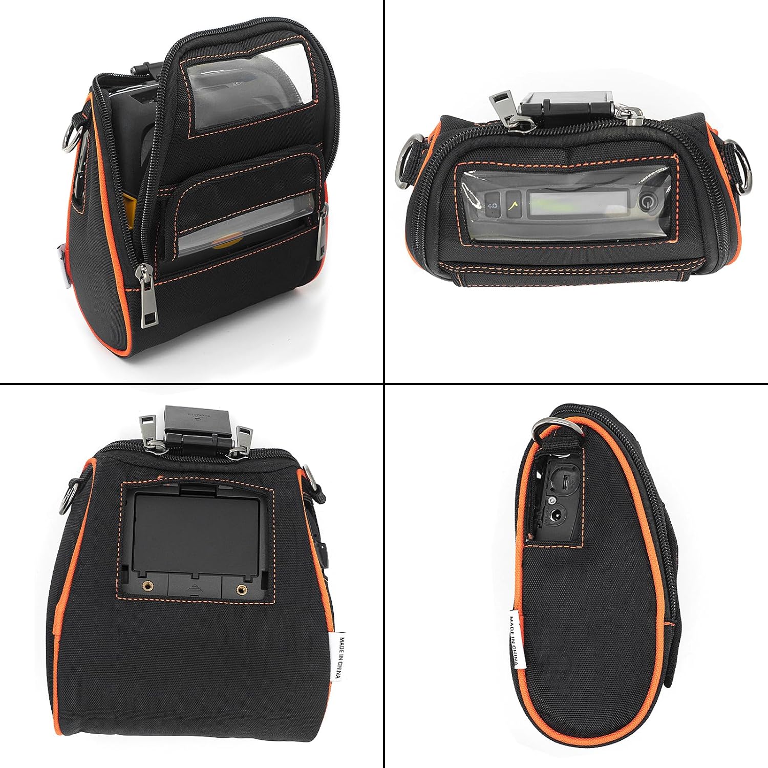 Carrying Case for Zebra ZQ520 & ZQ521 - Portable Thermal Label Printer Bag with Shoulder Strap and Belt Clip, Easy Transport and Protection, Convenient Label Access