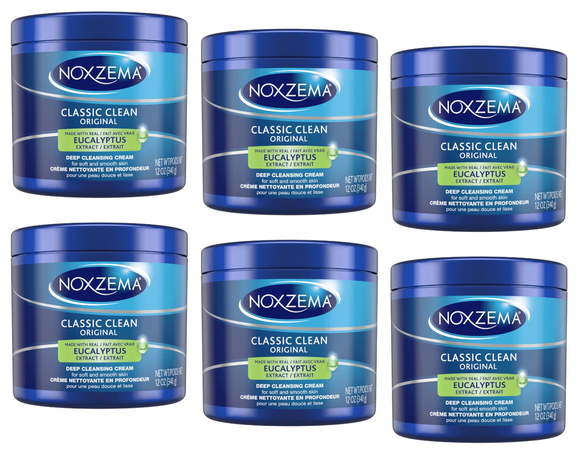 Noxzema Original Deep Cleansing Cream 12 oz (Pack of 6)