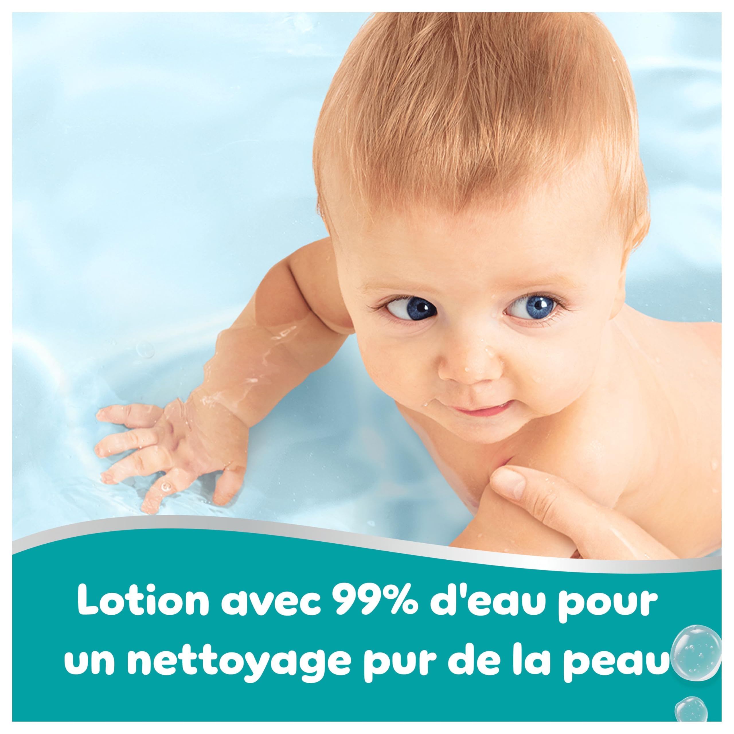 Pampers 99% D'Eau Lingettes Pour Bébé, 9 Paquets De 60 Lingettes = 540 Lingettes, Lotion Douce Avec 99% D’Eau - 4