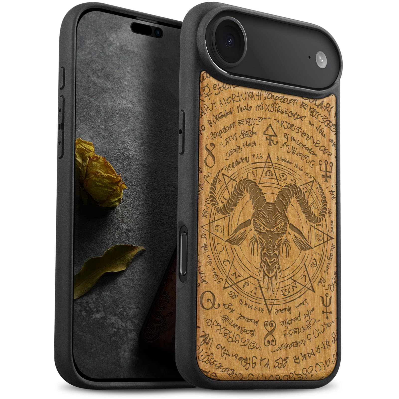 Coque iPhone 17 Air antichoc résolvant les chutes avec son style bois - 7