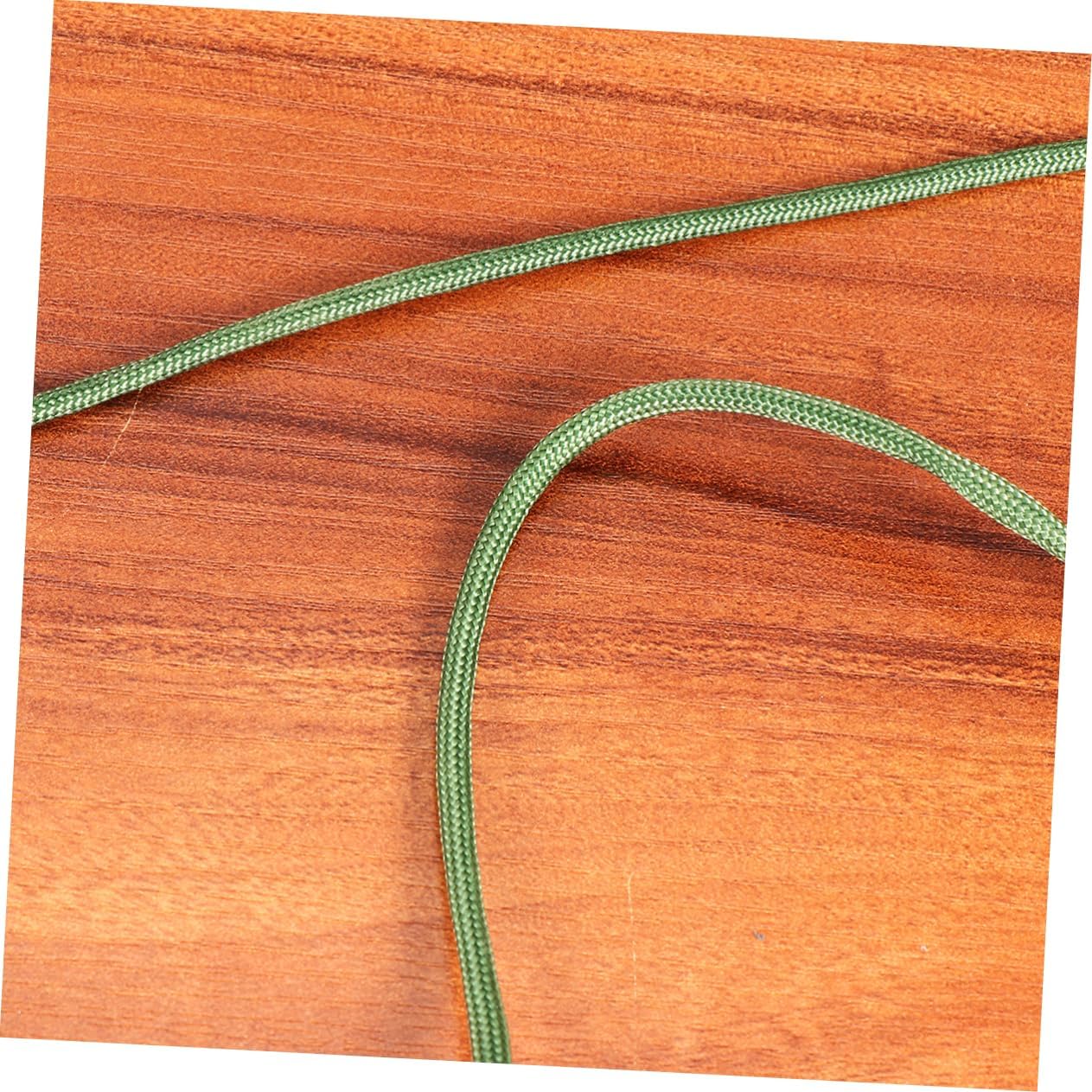 1 Roll High Strength Parachute Rope Durable Multi Functional Braided Nylon Tent Camping Rope for Outdoor Indoor Use Army Green Weather Resistant Lightweight