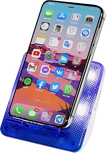 Serene Innovations Amplificador de anillo de teléfono celular y intermitente - Detección de teléfono celular y teléfono fijo con flash LED -