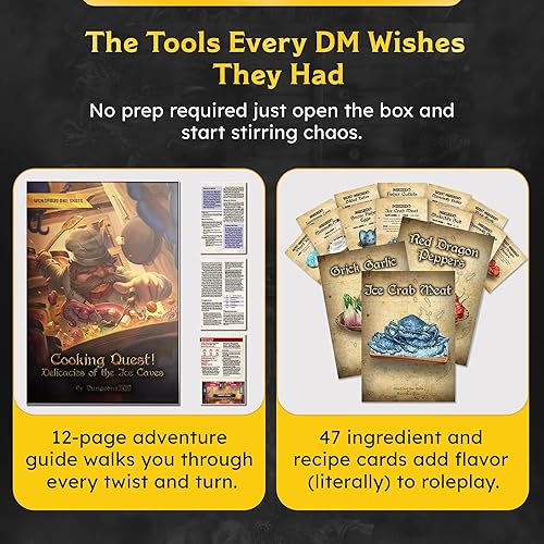 Miniatura 7 de Cooking Quest - Miniaturas 2D, juego de aventuras DND con minifiguras delgadas, minifiguras acrílicas DND, mapa de batalla compatible con D&D y