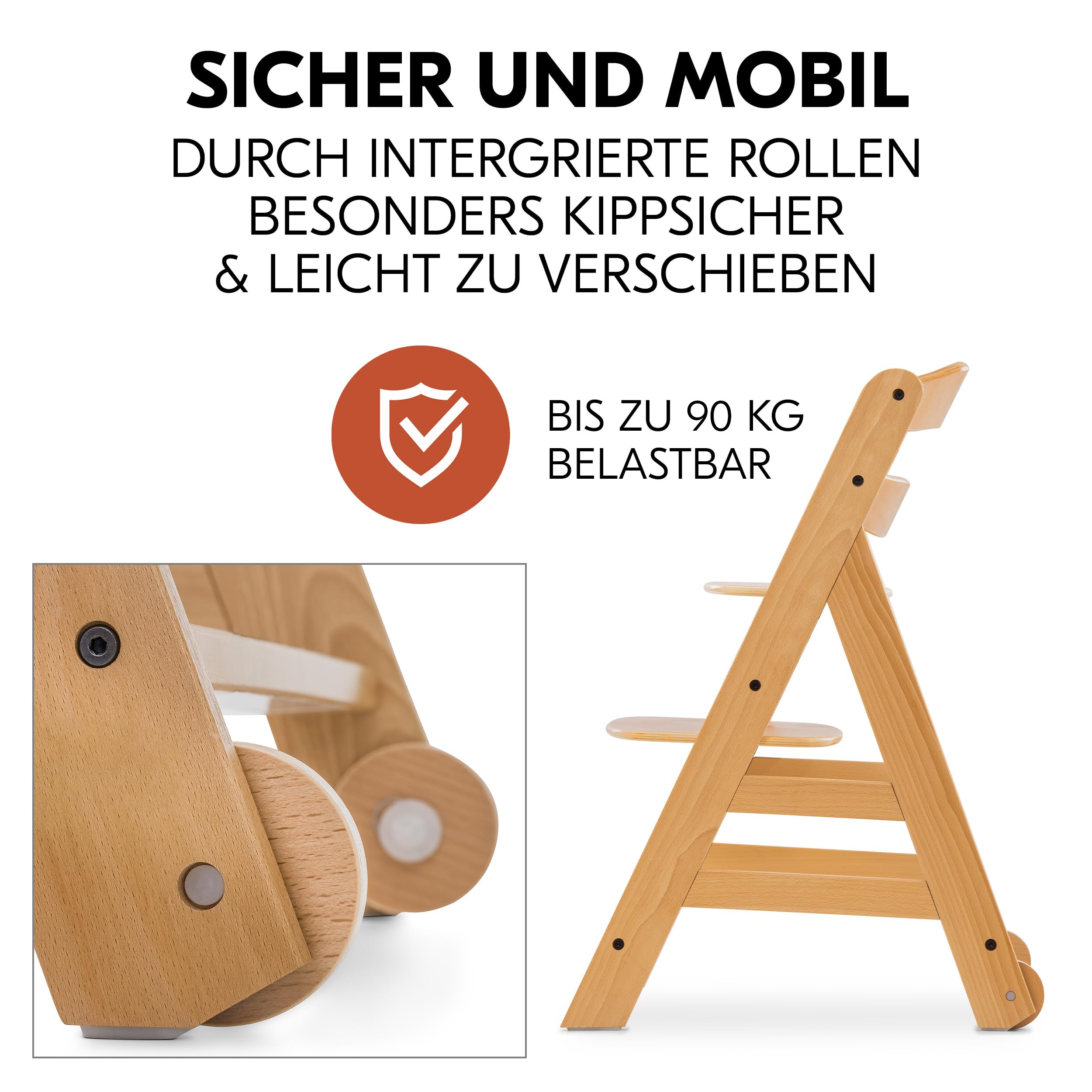 hauck Alpha Move Hochstuhl Newborn Set mit Highchair Bouncer