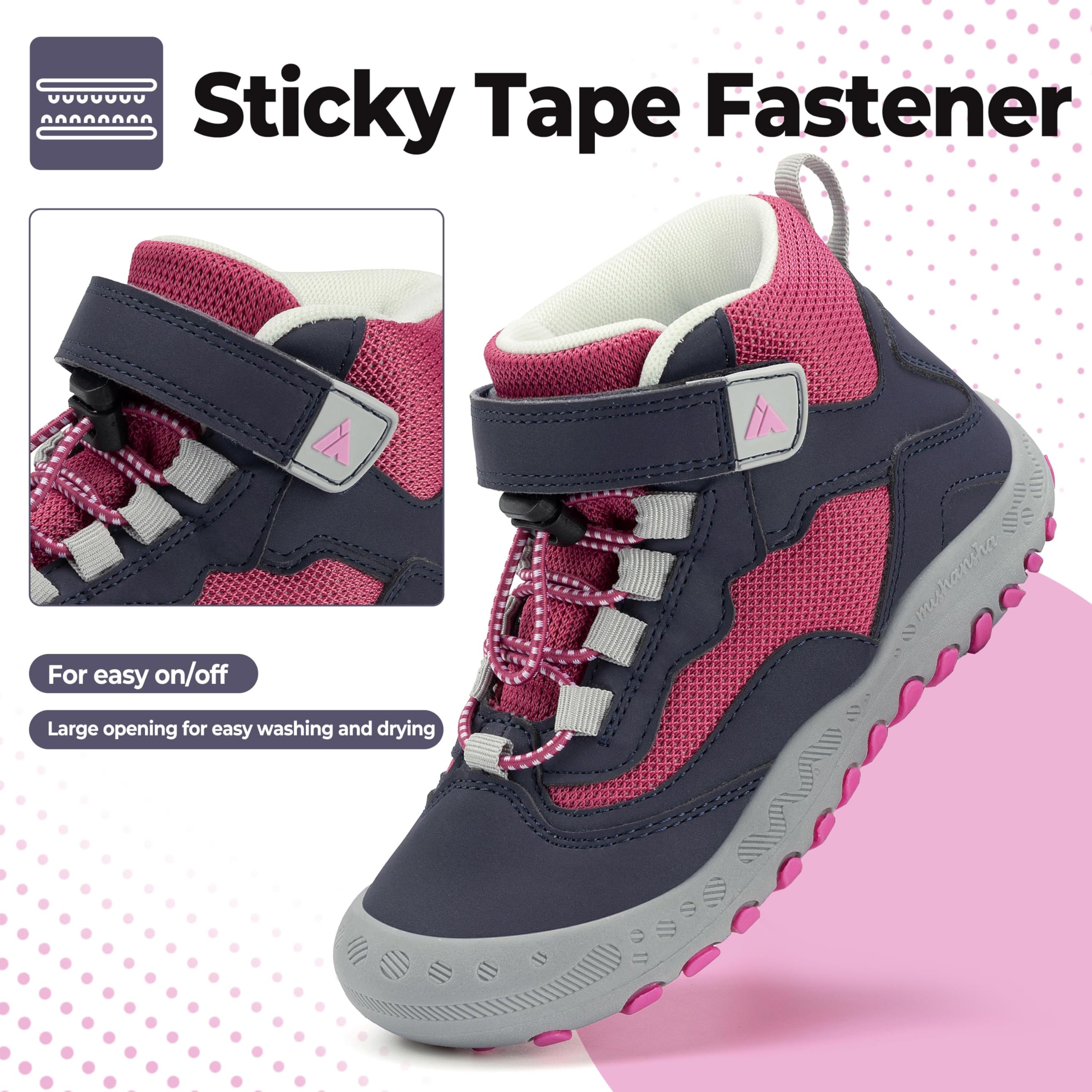Mishansha Niña Zapatillas de Trekking Cómodas Ligero Botas de Senderismo Transpirables Zapatos de Deporte GR.24-38