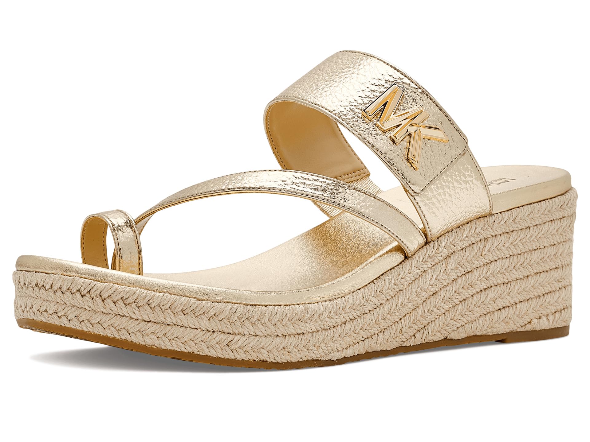 

                                                    Michael Kors Womens Jilly Mid Wedge Pale Gold 1 7 