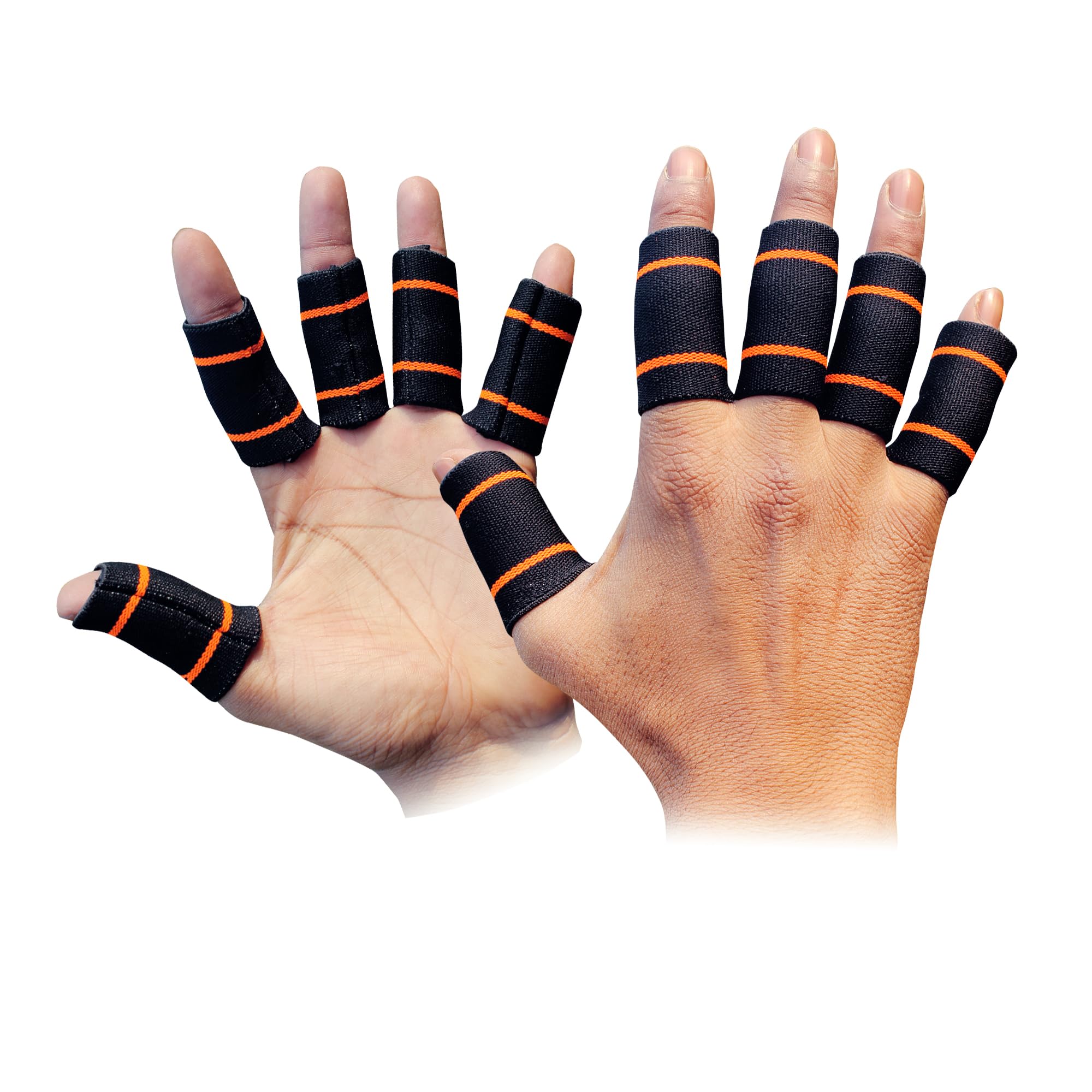 Heega 10Pcs Finger Compression Sleeves Protectors | Thumb Brace Support Elastic Compression Protector For Relieving Pain, Arthritis,Trigger Finger, Sports-image-3