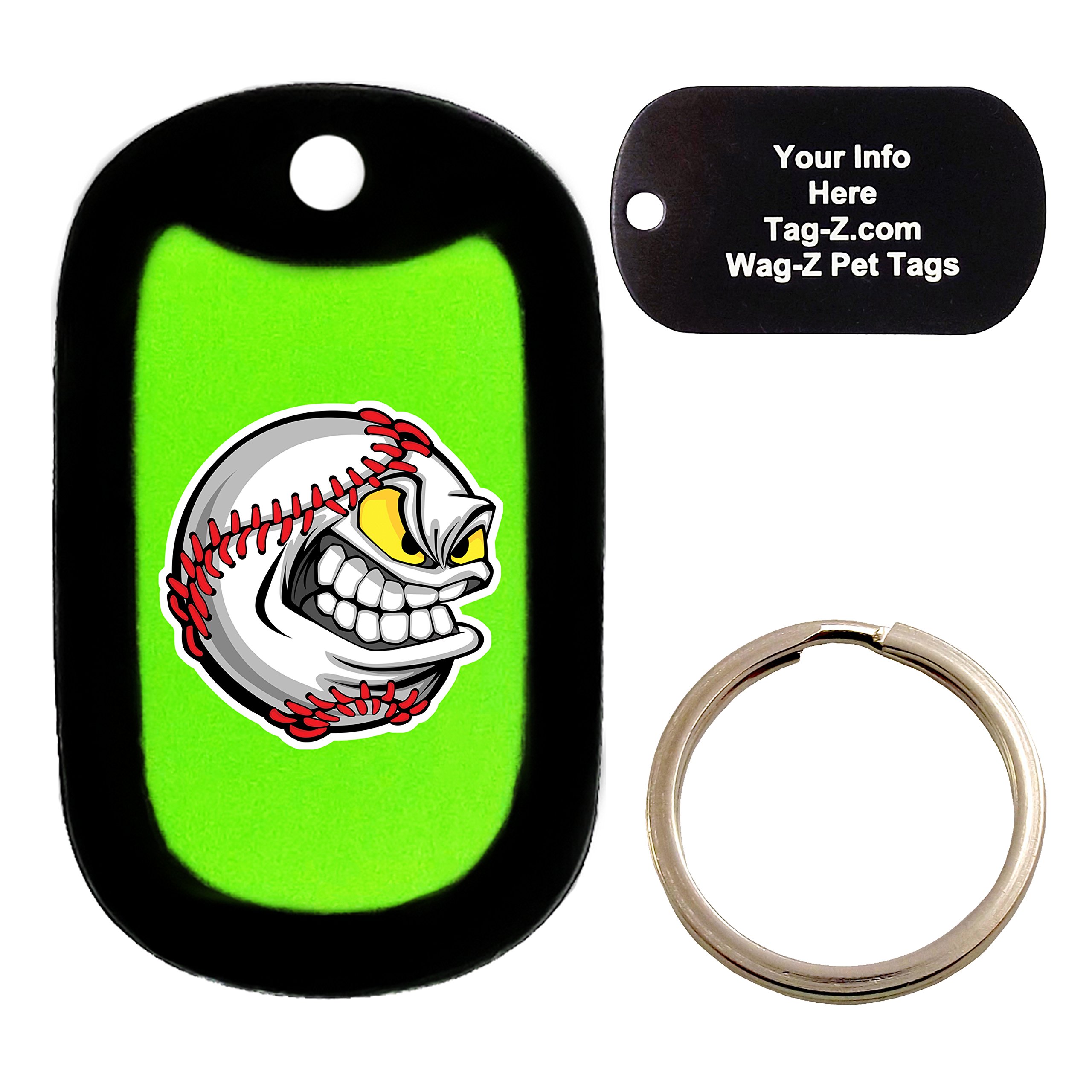 Tag-Z Custom Engraved Pet Tag - Rasta Pot Leaf - Dog Tag - Wag-Z