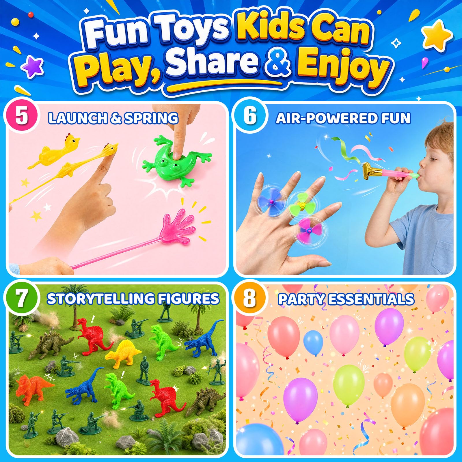 LovesTown 275PCS Party Favors for Kids with 75 Toys