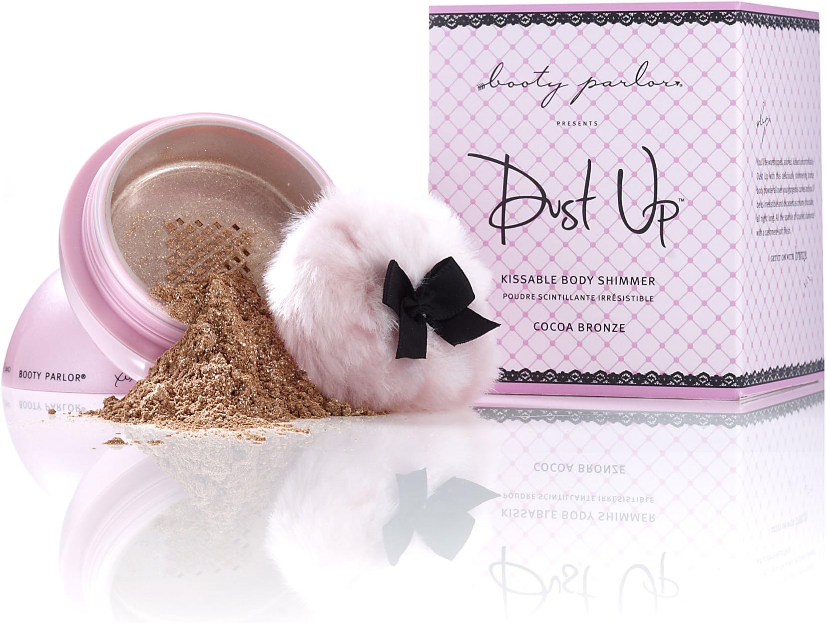 Booty Parlor Dust Up Kissable Body Shimmer Dusting Powder - Cocoa Bronze