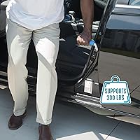 Vista 4 de Able Life - Mango de apoyo para vehículos y ayuda de movilidad, barra portátil de agarre para asistencia de sentarse a estar de pie, ideal