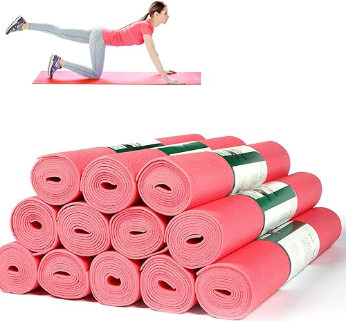 12 alfombrillas de yoga a granel de 68 x 24 x 0.12 pulgadas, alfombrillas de ejercicio antideslizantes para mujeres y hombres, entrenamiento en disponible en Yaxa Costa Rica