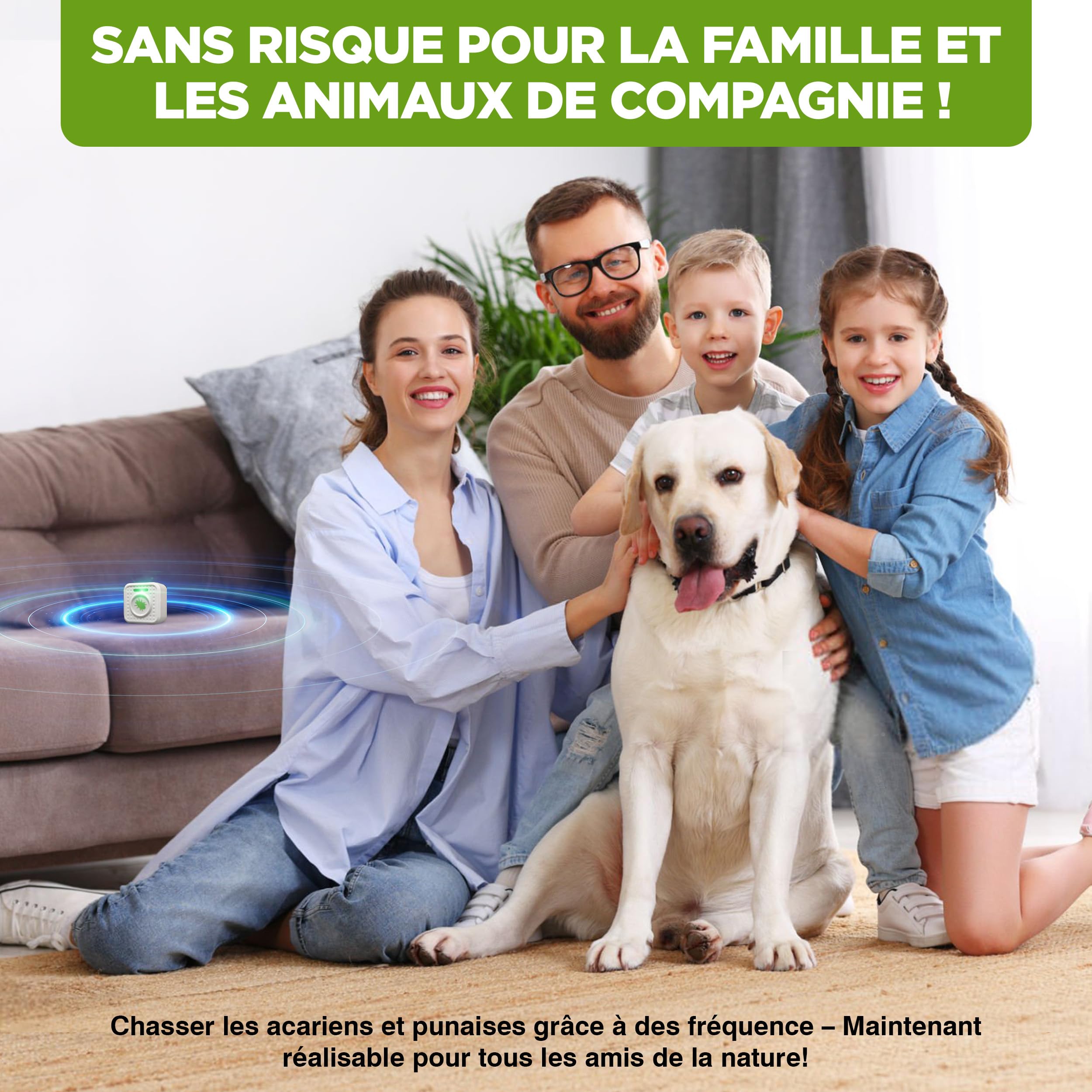 ISOTRONIC Répulsif ultrasons acariens et punaises de lit – Protection à Piles sans Produits Chimiques – Portée Efficace 30 m² – Lot de 5 pièces pour Matelas, Chambre et canapé – sans Odeur ni Poison