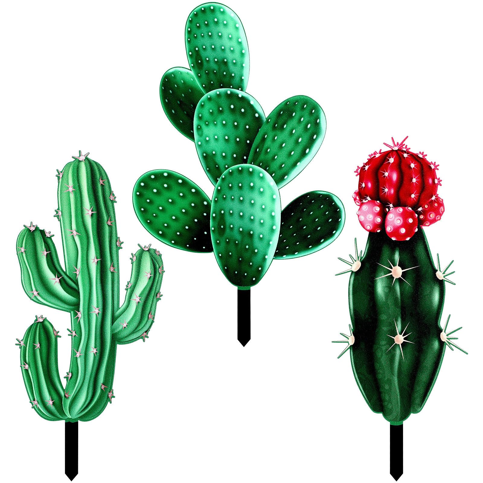 Estaca acrílica de cactus ABOOFAN decorativa para solucionar zonas vacías en jardín