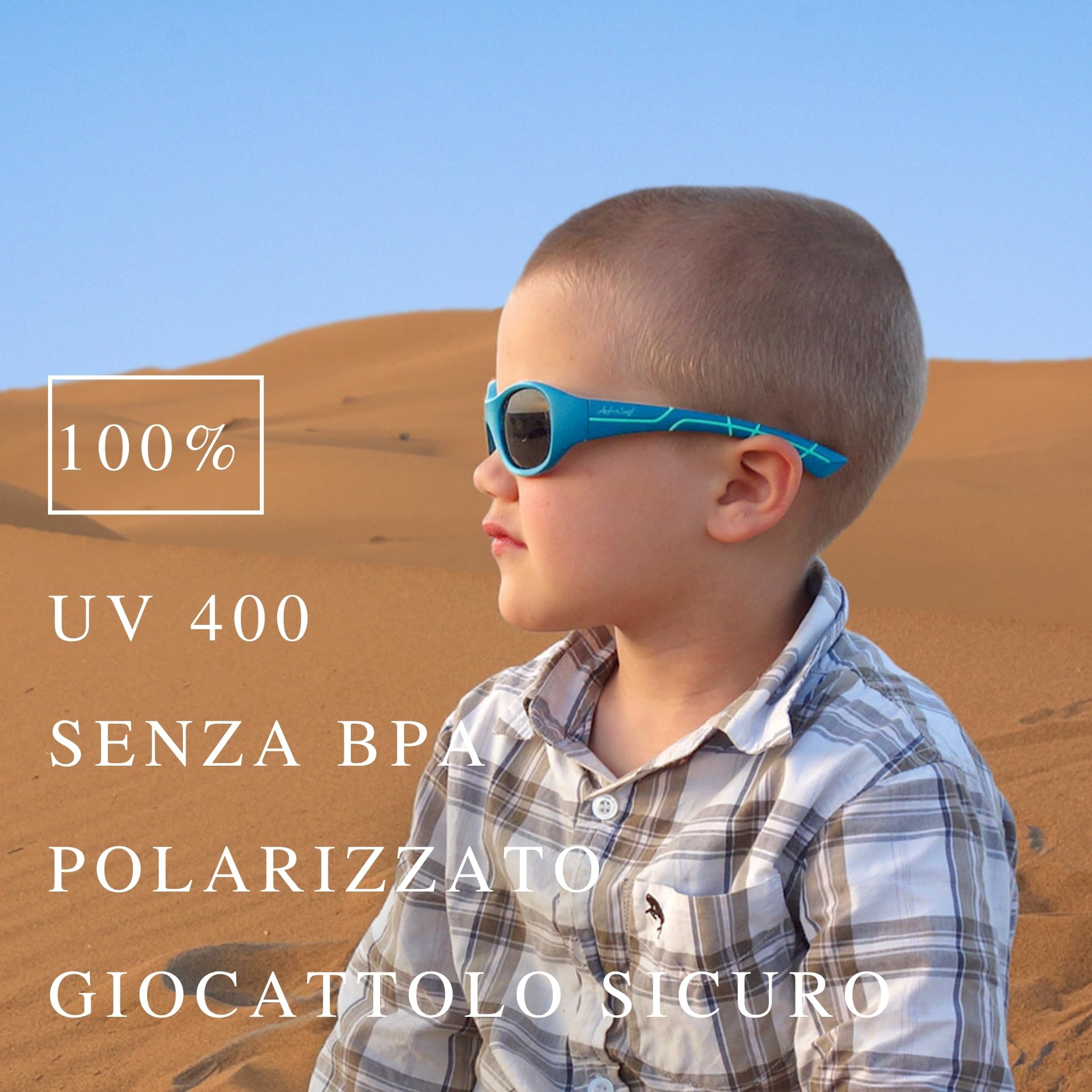 ActiveSol Occhiali da sole per bambini Kids@School, 5 – 10 anni, protezione UV, polarizzati
