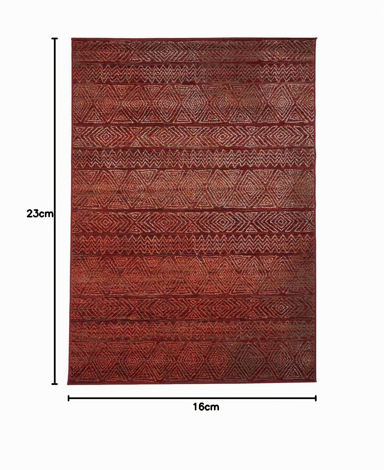 UN AMOUR DE TAPIS - tapis pour grand salon af chila rouge, orange, marron, blanc - 160 x 230 cm - tapis berbère inspi 5086
