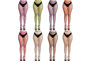 8 Pairs Fishnet Stockings: Wardrobe Essential