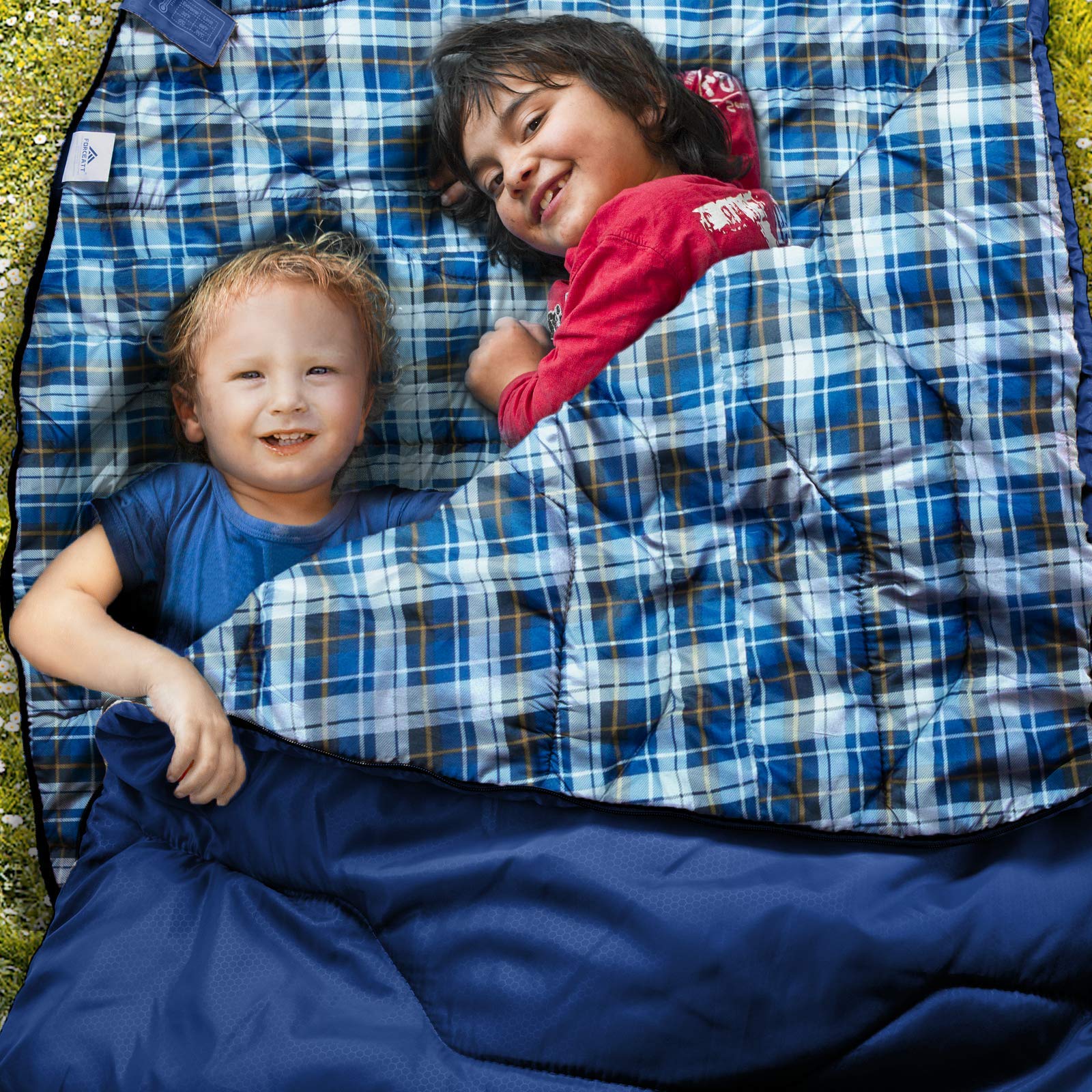 Forceatt Schlafsack 3~4 Jahreszeiten, -5°C Flanell und 20°C Polyester Schlafsack für Erwachsene, wasserdichte Schlafsack Winter Warm Perfekt für Camping, Indoor, Outdoor und Kaltes Wetter.