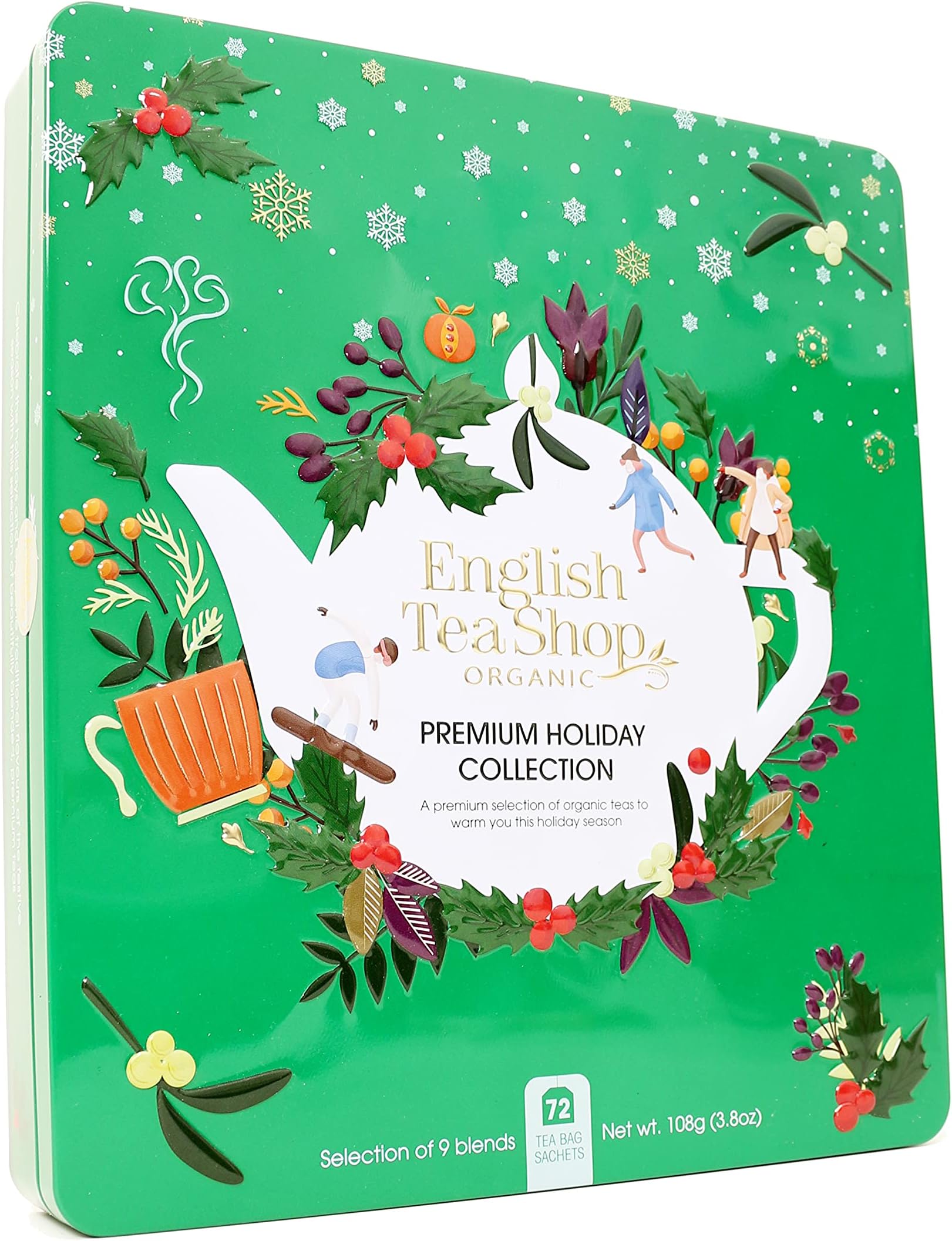 English Tea Shop Premium Holiday Collection Red Gift Tin - Maple Gifts