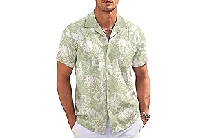 COOFANDY Men's Fashion Cuban Shirts - Made to Make Men Free