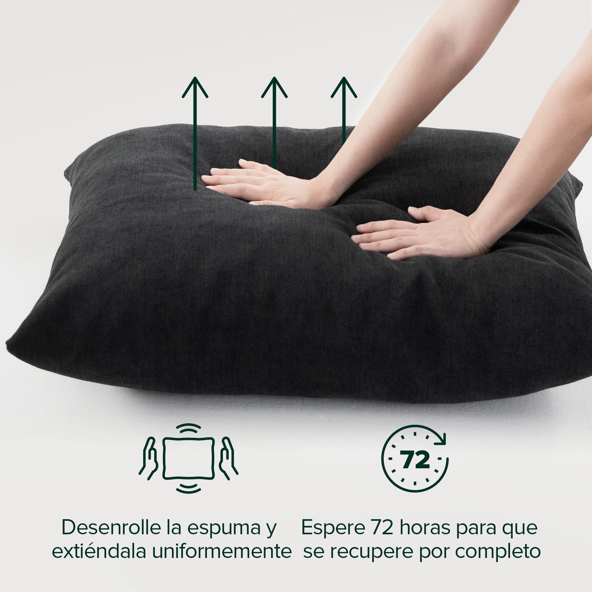 Zinus Ada Sling Sillón de Acento, Estructura de Metal con Cojines de Espuma triturada, Negro