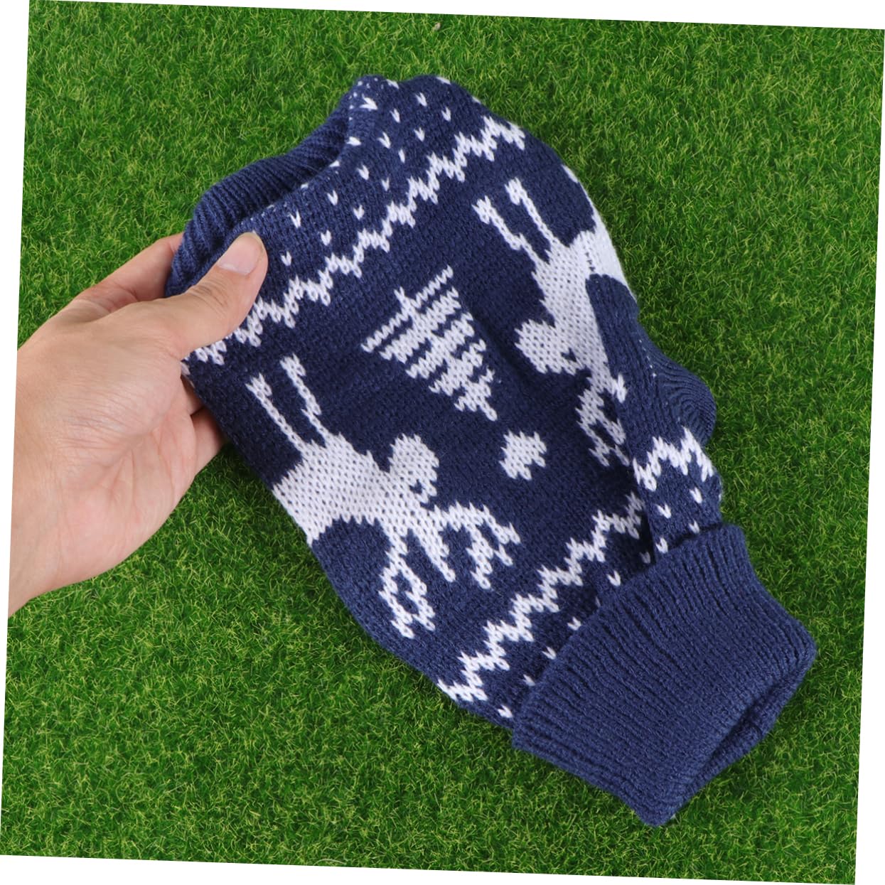 BESPORTBLE 3pièces Pull De pour Chiens Petits Vêtement Hiver pour Chiens Manteau avec Motifs De Et Rennes Bleu
