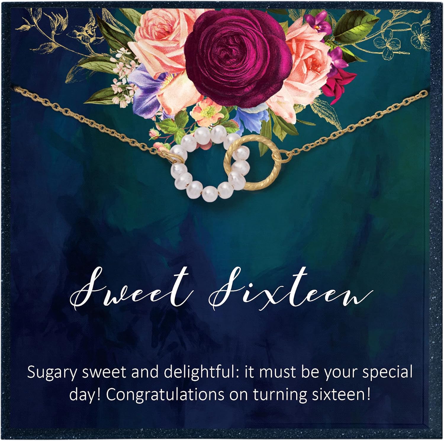 Sweet 16 Gift for 16th Birthday Gift for Girl, Sweet 16 Necklace, Sweet Sixteen Gift for Girl Birthday Gift for 16 Year Old Teen Girl Birthday